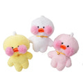 Duck Keychain Stuffed Animal Plush Toys Yellow White Duck Doll Key Chains Cute Gifts for Handbag Purse Backpack Car Keys Pendant