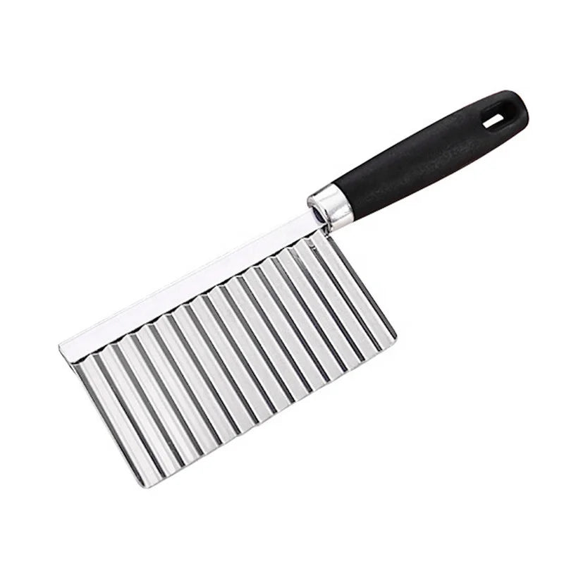 Factory Outlet Manual Stainless Steel Vegetable Shredder Fruit Wave Cutter Potato Cutting Slicer Easy Clean Kitchen Knife Tool