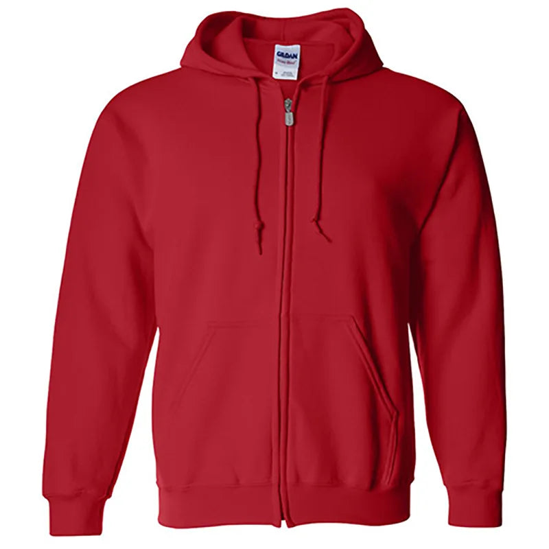 Factory Made Full Hoodies Zipper Sweatshirts Zip Sweatshirt Men's Full-Zip Hooded Fleece