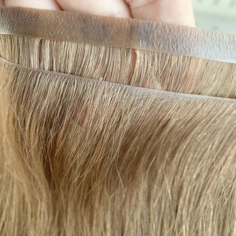 European Pu Skin Weft Russian Tape Hair Extension Inject Invisible Skin Weft Tape in Human Hair Extensions MegaBDM