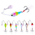 Metal VIB 10g/15g/20g With Rotating Spoon Tail Fishing Lure Sinking Lures Fishing Tackle Crankbait Vibration Spinner