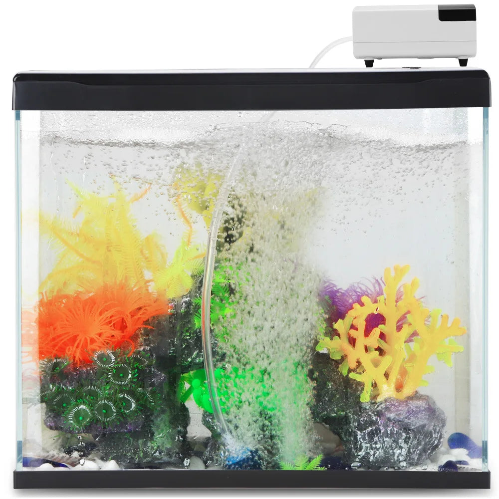 Songbao Eco-Friendly Plastic Dual Charge Silent Oxygen Tank Aquarium Air Pump Accessory