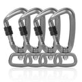 4KN Dog Leash Clip with Screw Lock Heavy Duty Aluminum Carabiner Snap Hook for  Dogs Camping Hiking Backpack