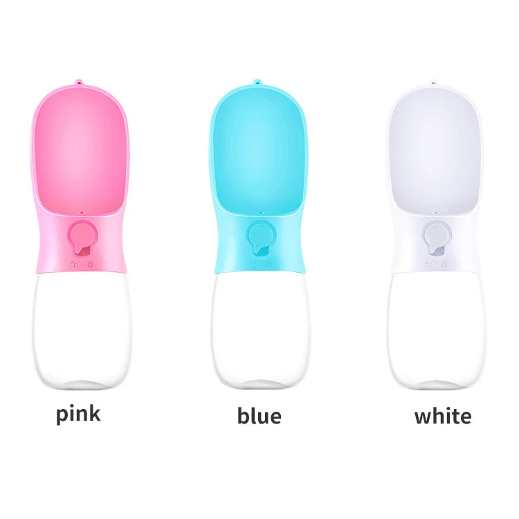 Hot Selling 280ml/550ml Food Grade Plastic Leak Proof Lightweight Outdoor Pet Bottle for Walking Cat Dog Water Cup
