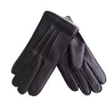 Sample Support Genuine Deer Leather Driving Gloves With Cashmere Lining Hand Stitched Outdoor Travel Motorcycle Car Drive Gloves