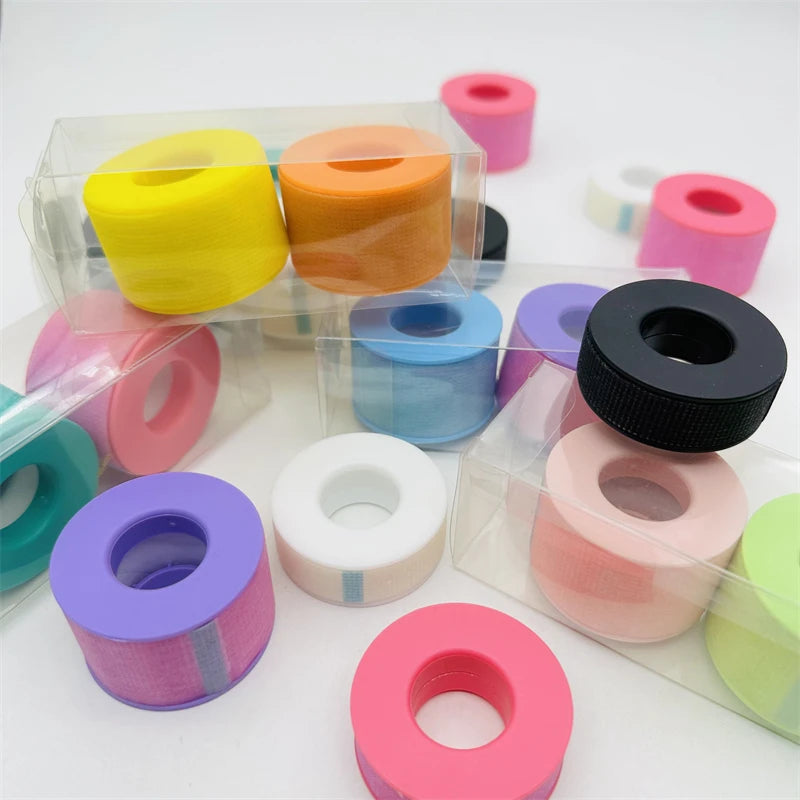 Eyelash Extension Supplies Tape Sensitive Skin Lash Lover Best Quality Pink Blue Silicone Gel Micropore Eyelash Extention