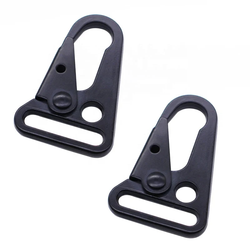 HK Metal Stainless Steel Enlarged Mouth Hooks 1\" Hunting Accessories Survival Metal Clips for Sling
