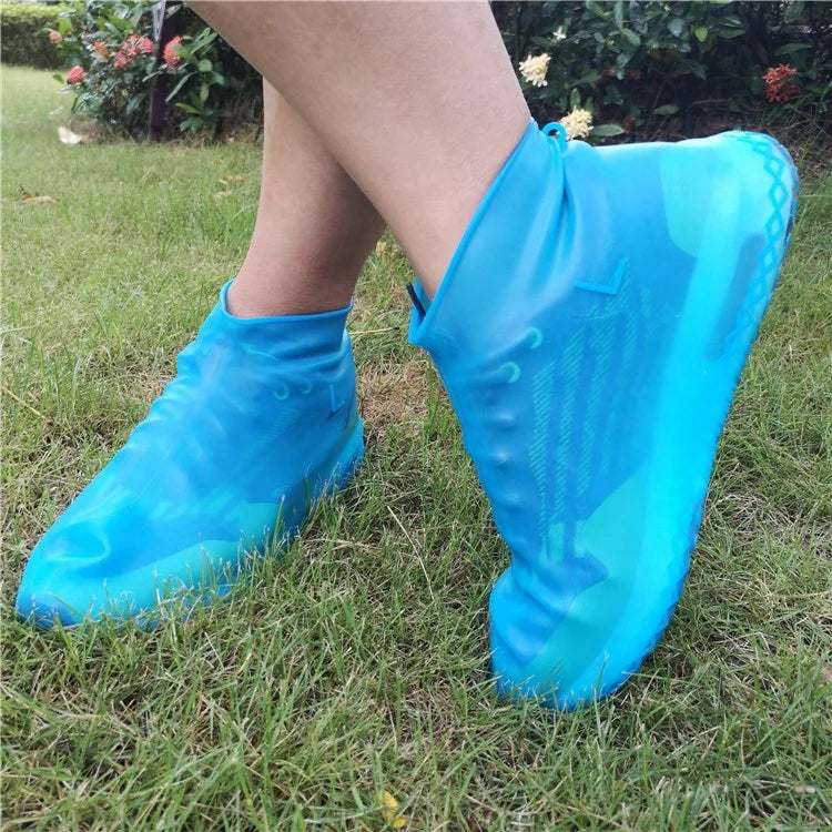 Anti Skid Thickening Wear Proof Shoes Cover Silicone Gumboots Transparent Garden Protective Gear for Adult