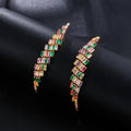 New Arrival Colorful Cubic Zirconia Fringe Tassel Drop Earrings Fashion Jewelry Gifts for Women's Christmas Party