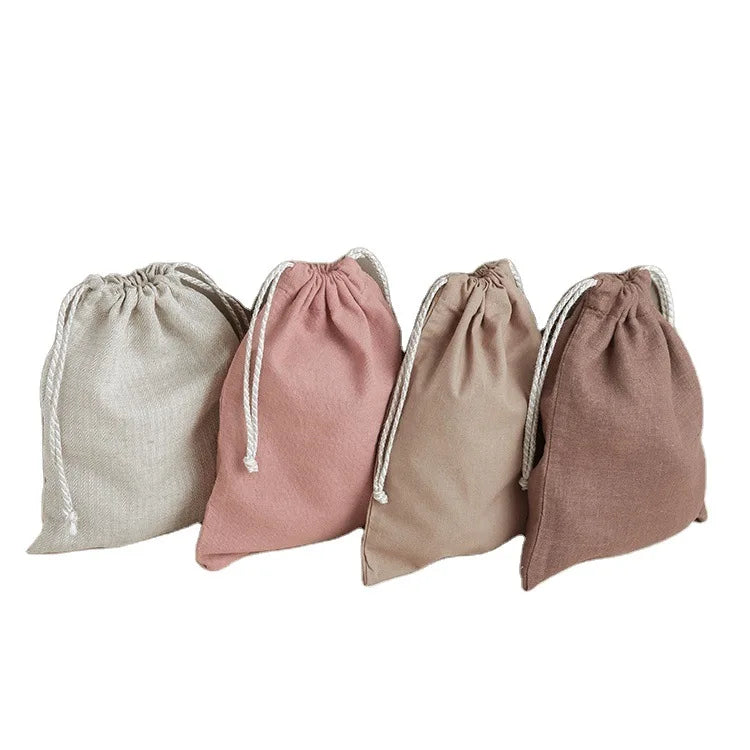 Cotton Drawstring Bag Custom Logo Canvas Drawstring Bag