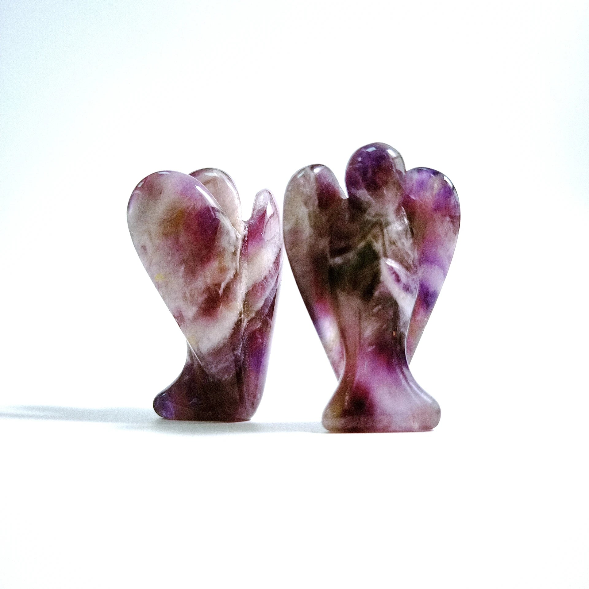Huiying Home Animal Decoration Life 2 Inch Size Amethyst Stone Angel Statue for Sale Crafts