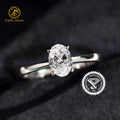 IGI GIA Certified HPHT CVD Lab Grown Oval Cut Diamond 18K 14K Real Gold Jewelry Engagement Wedding Ring for Women Man