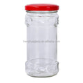 In Stock 200ml 210ml 220ml 280ml Round Beef Chili Sauce Peanut Butter Glass Jar Ketchup Pickles Mayonnaise Jars With Metal Lid