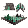 New Design 15 Inch Silk Foldable Magnetic Wooden Chess Set with Kids Educational Chess Table Indoor