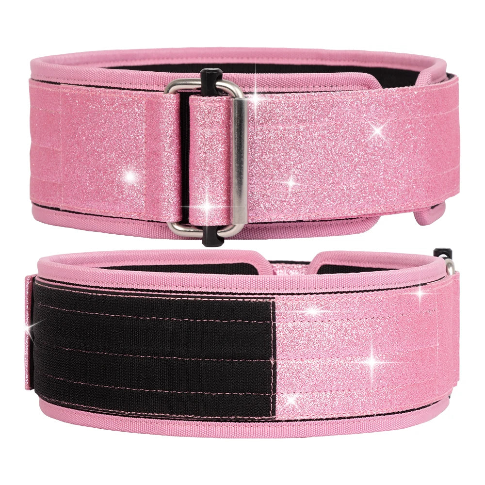 LADYGLOW Weightlifting Power Belt Custom Adjustable Weight Belts for Weightlifting EVA Fitness Gym Weightlifting Belt