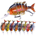 10CM/16.5G Wholesale Fishing Supplier Bass Trout Fishing Lure Metal Jointed Swimbait 6 Segments Fishing Lure for Freshwater