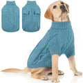 Free Sample Custom Knitted Dog Sweater Warm Pet Outfit for Winter with Printed Pattern Small and Big Sizes Available