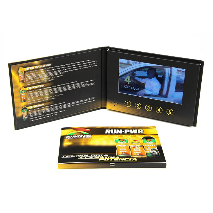 Popular Product Thank You Notes Best Module Business Print Photocard Gift Card 7 Inch Lcd Screen Video Brochure