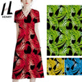 Henry Rayon Fabric Custom New Zealand Style Polynesian Pattern Print Fabric for Islander Mumu Dresses