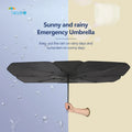Luxury 3-Fold Steel Front Window Car Cover UV Anti-Ultraviolet Cloth Sunshade Durable Manual Folding Umbrella with Logo Adults