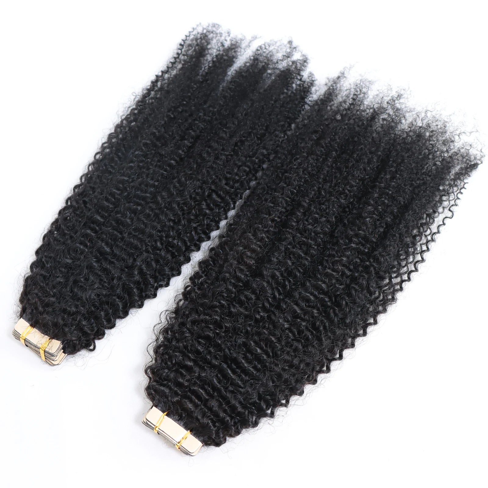 Long Tape in Extensions Mongolian Virgin Cuticle Aligned 3C 4A Afro Kinky Curly Human Hair Tape in Hair Kinky Curly Tape-ins