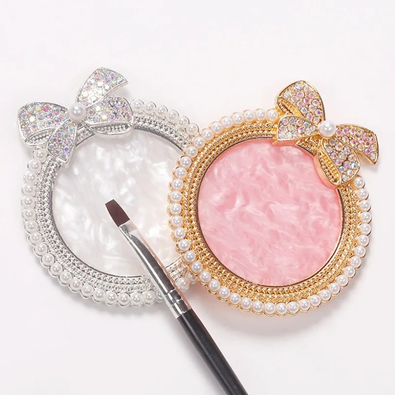 BIN Butterfly Rhinestone Nail Art Bow Inlaid Color Palette Special Color Display Board