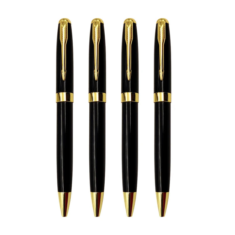 Luxury Metal Ballpoint Pen Logo Elegant Twist Design Sports Body Type for VIP Clients Advertising Gift Box Package for