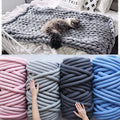 XinLan Hand Knitting Crochet DIY Giant Tube Yarn Blanket Pet House Soft 2.5cm Knit Chunky Yarn