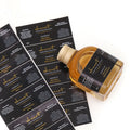 Product Bottle Labels Adhesive Printing Stickers Custom Sticker Roll Waterproof Vinyl Sticker