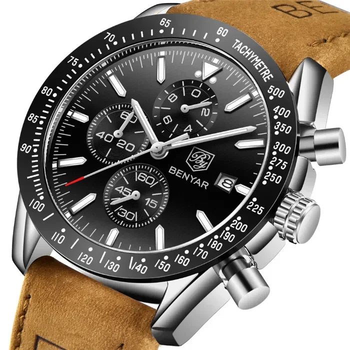 5140 Men Watch BENYAR Top New Luxury Business Quartz Watch Men Casual Waterproof Sports Watches Clock Relogio Masculino