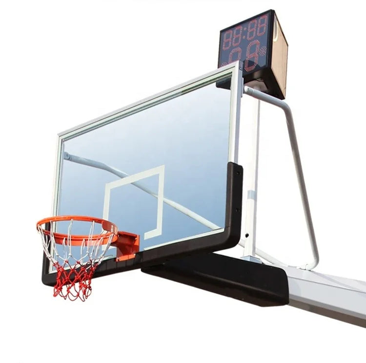 Custom Thickness Standard Size of Basketball Backboard Fiberglass Basketball Board with Ring