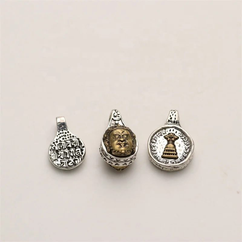 Ethnic Style White Copper Zakiram Series Clip Pendant Counter Pendant Fasteners Bracelet Necklace Accessories