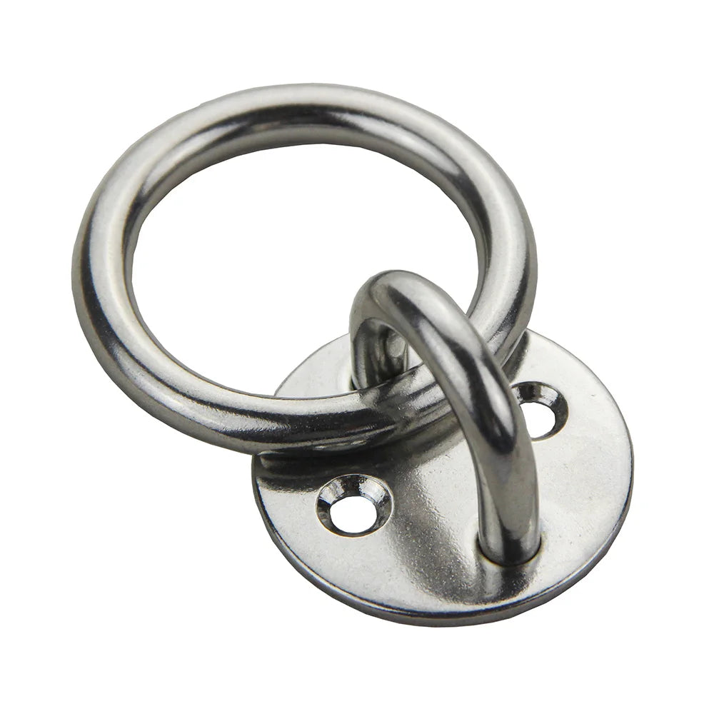 5mm Rigging Hardware Round Eye Plate 316 Stainless Steel Round Eye Plate With Ring