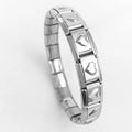 ZB Exquisite Bangle Bracelet Jewelry Stainless Steel Bracelet Star Heart Bracelet for Women Girls
