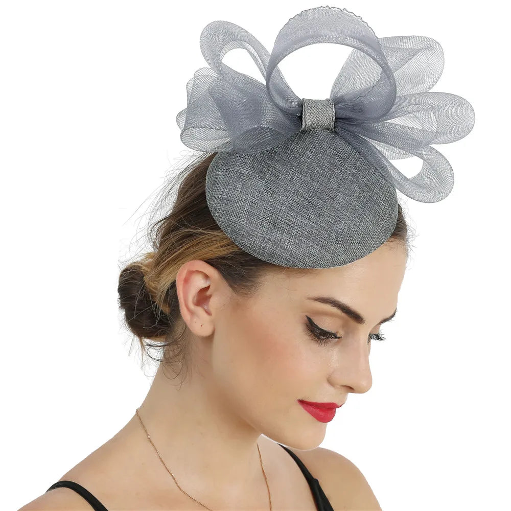 New Women Bridal Round Hat Base Kentuchy Derby Church Ascot Sinamay Hat Base Wedding Party Dress Fascinator Hat Base Accessories