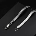 Waterproof Stainless Steel Herringbone Chain Necklace Fashion 18K Gold Plated 6mm Width Herringbone Necklace Chain for Men