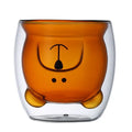 Multi Glass Mug Double Wall Glass Cup
