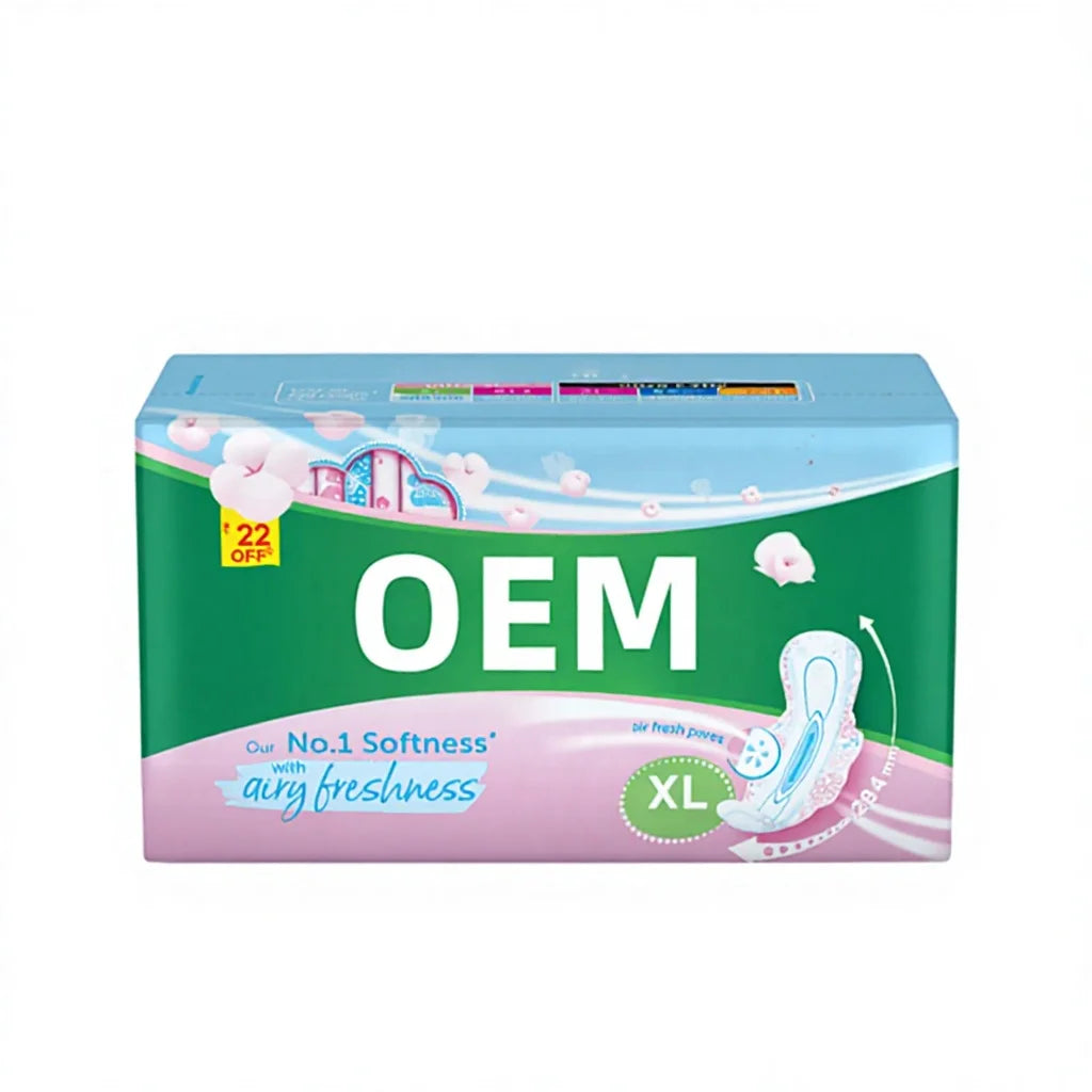 Hot Selling DH HEALTH Super Absorbent Breathable Ultra Thin Winged Cotton Sanitary Napkins Wholesale in China