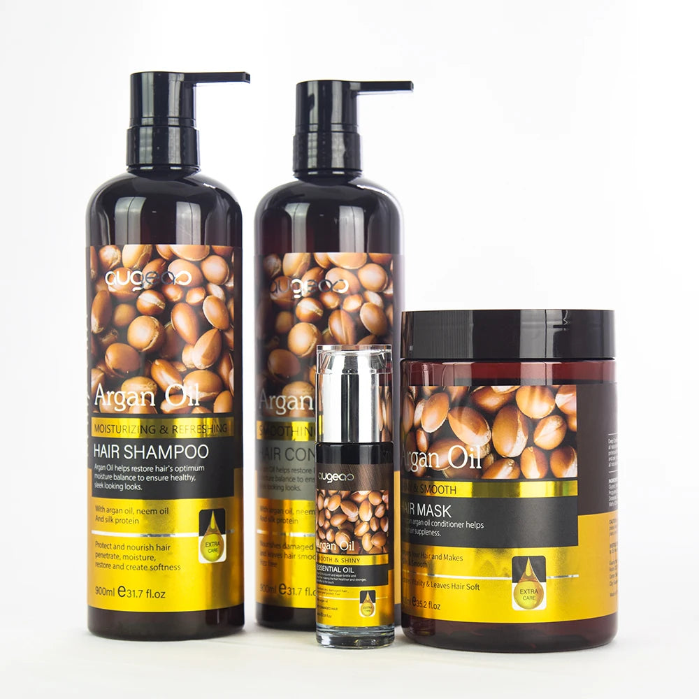 900ML Argan Oil Hair Care Set Shampoo and Conditioner Factory Price High Quality