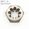Custom Hex NPT G Pipe Screw Rolling Die 1/16 1/8 1/4 3/8 1/2 5/8 3/4 1" 1-1/4" 1-1/2" Inch Tube Thread Forming Tools Alloy Steel