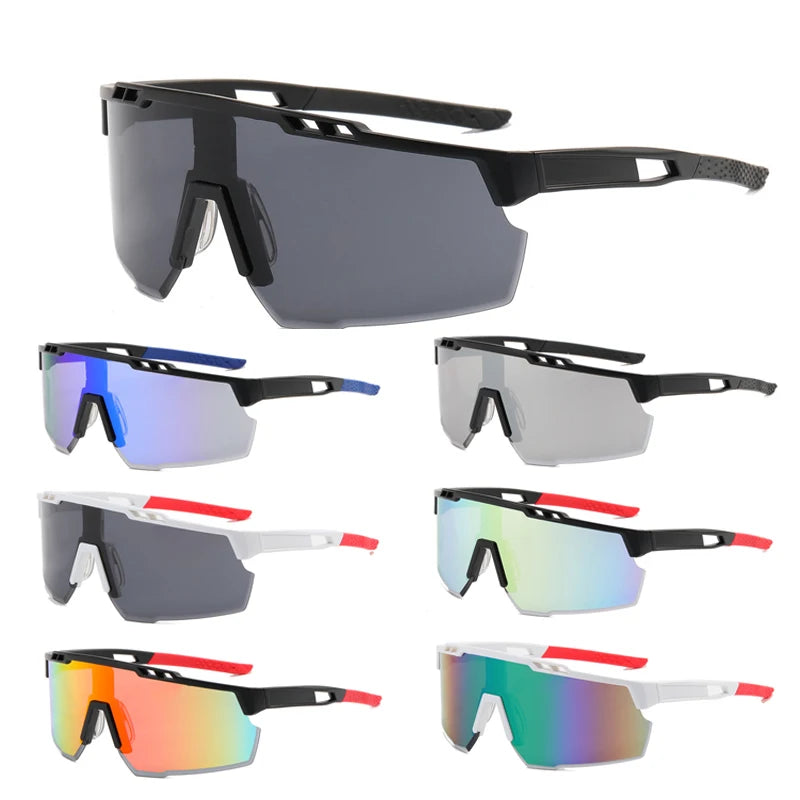 Made-in-China Men's Cycling Sunglasses Rimless Custom Logo UV400 Wholesale for Men and Women Sports Sun Glasses