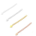 Hot Sale 925 Silver Extender Chain for Jewelry Making Bracelet 2.5mm Sterling Silver Tail Chain