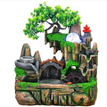 Feng Shui Wheel Rockery Flowing Water Decoration Tabletop Water Fountain Zen Meditation Resin Indoor Waterfall Fountain