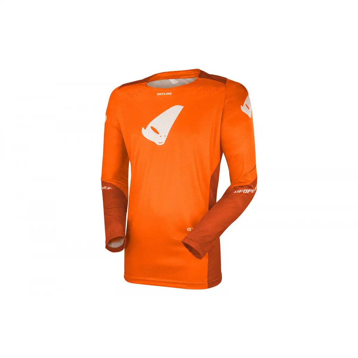 SKYLINE Orange Motocross Jersey Breathable Racing Sportswear with Custom Logo Printed Winter Long Length Motorcycle & MTB Wear