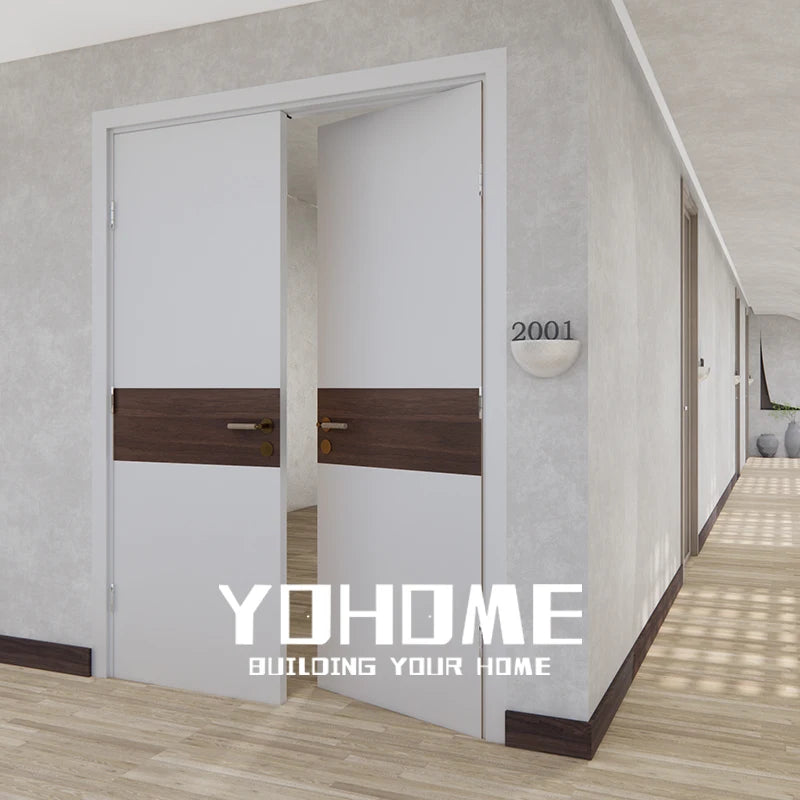 Italian Modern Design White Conference Room Double Doors Prehung Interior Double Doors Double Doors Internal