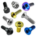 Titanium U-Bolt for Car Bicycle Thru Axel Wingfoil Drilled Hex Socket Button Head Wheel Hub Anodized M8X26 Din912 Titanium Bolt