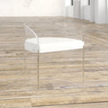 Luxury Acrylic Chair Living Room Dining Chair Mobile Home Furniture Transparent With Backrest Armchair Bedroom Makeup Chairs
