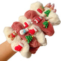 MIO New Plush Elastic Hair Bands Hair Scrunchies Sweet Girl Plush Hair Ties Soft Fur Scrunchies for Ponytail