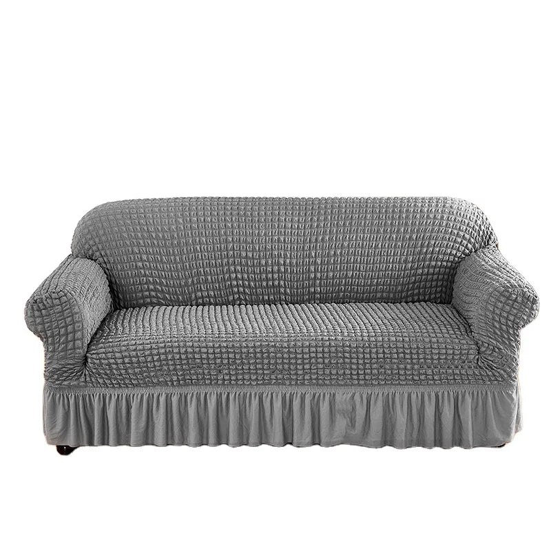 Hot Sale Seersucker Stretch Sofa Covers Elastic Stretch Chair Slipcover for Sofa Protector