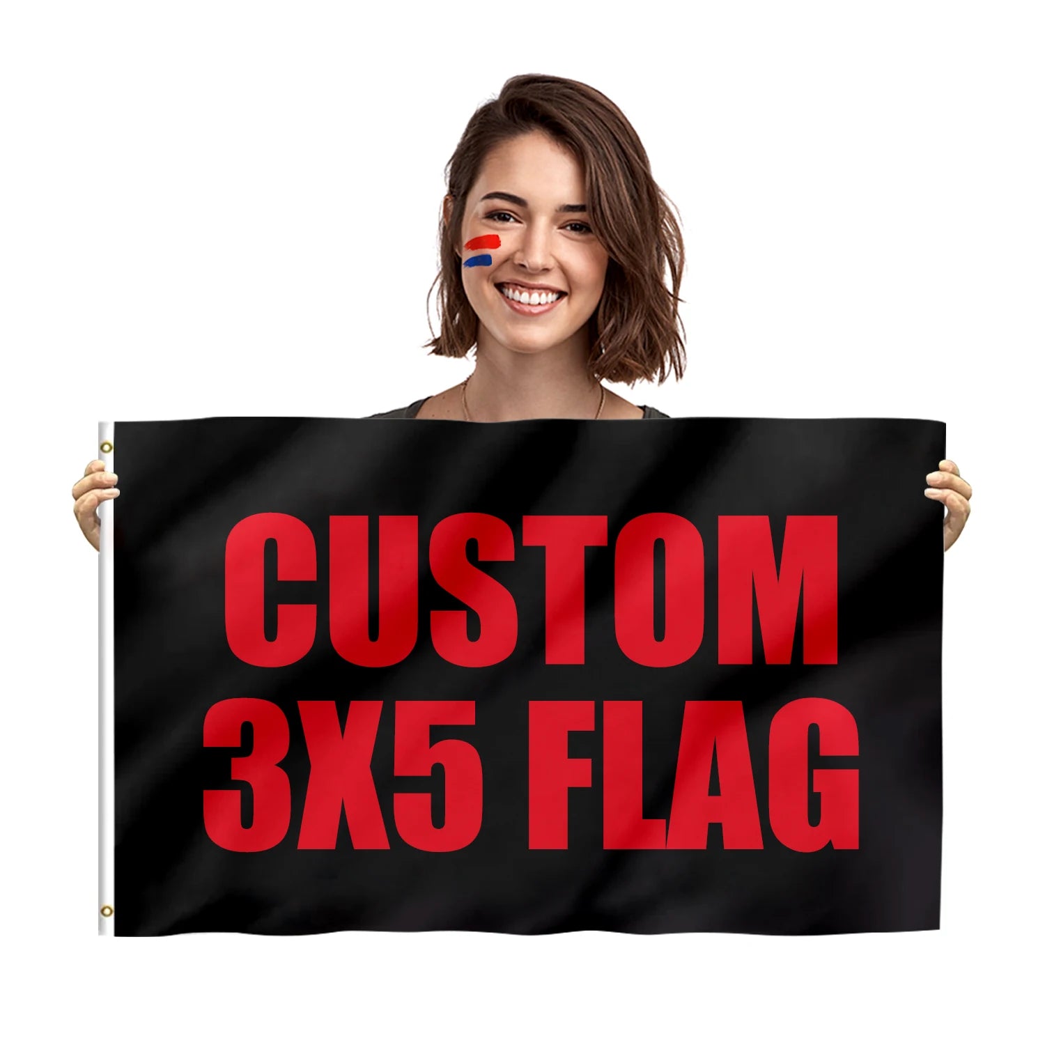Promotional Product Fast Delivery Factory Custom 100%Nylon Used for Football Game Custom Flags 3x5